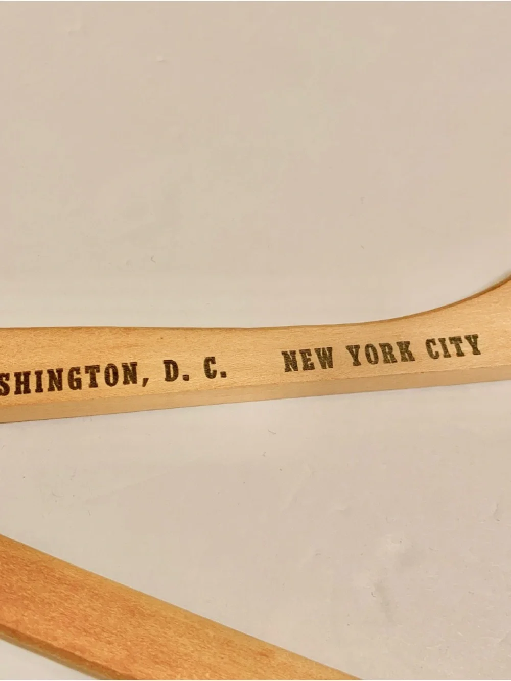 Vintage Roger Smith Hotels & Motor Lodges Wooden Clothes Hanger